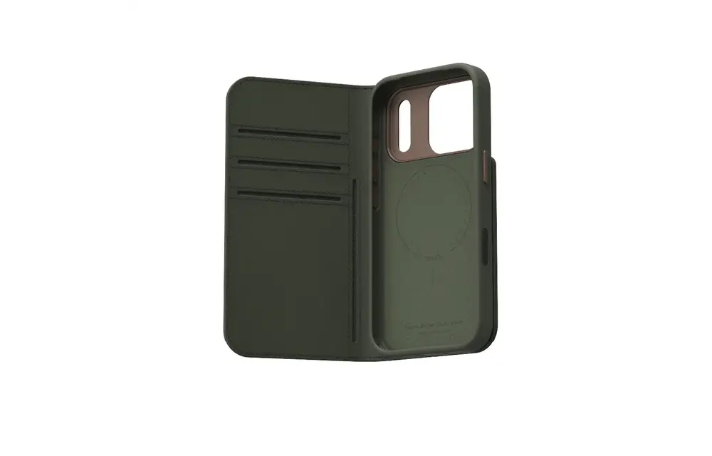 Moshi Overture Case with Detachable Magnetic Wallet for Apple iPhone 17 Pro Max - Moss Green