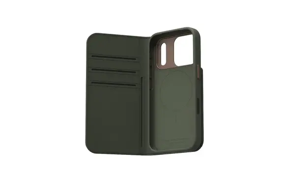 Moshi Overture Case with Detachable Magnetic Wallet for Apple iPhone 17 Pro Max - Moss Green