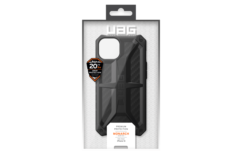 UAG Monarch Case for Apple iPhone 14/13 - Carbon Fiber