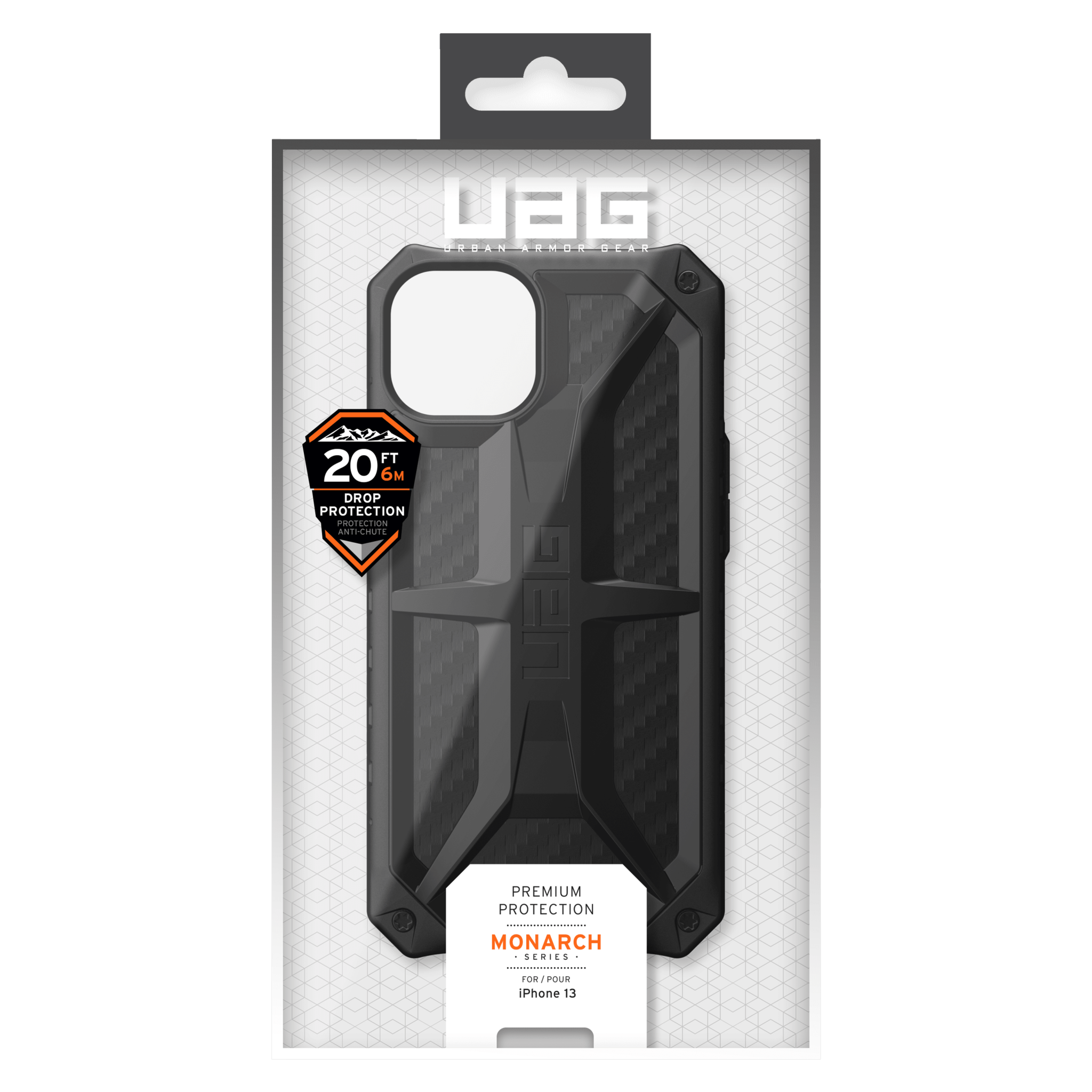 UAG Monarch Case for Apple iPhone 14/13 - Carbon Fiber