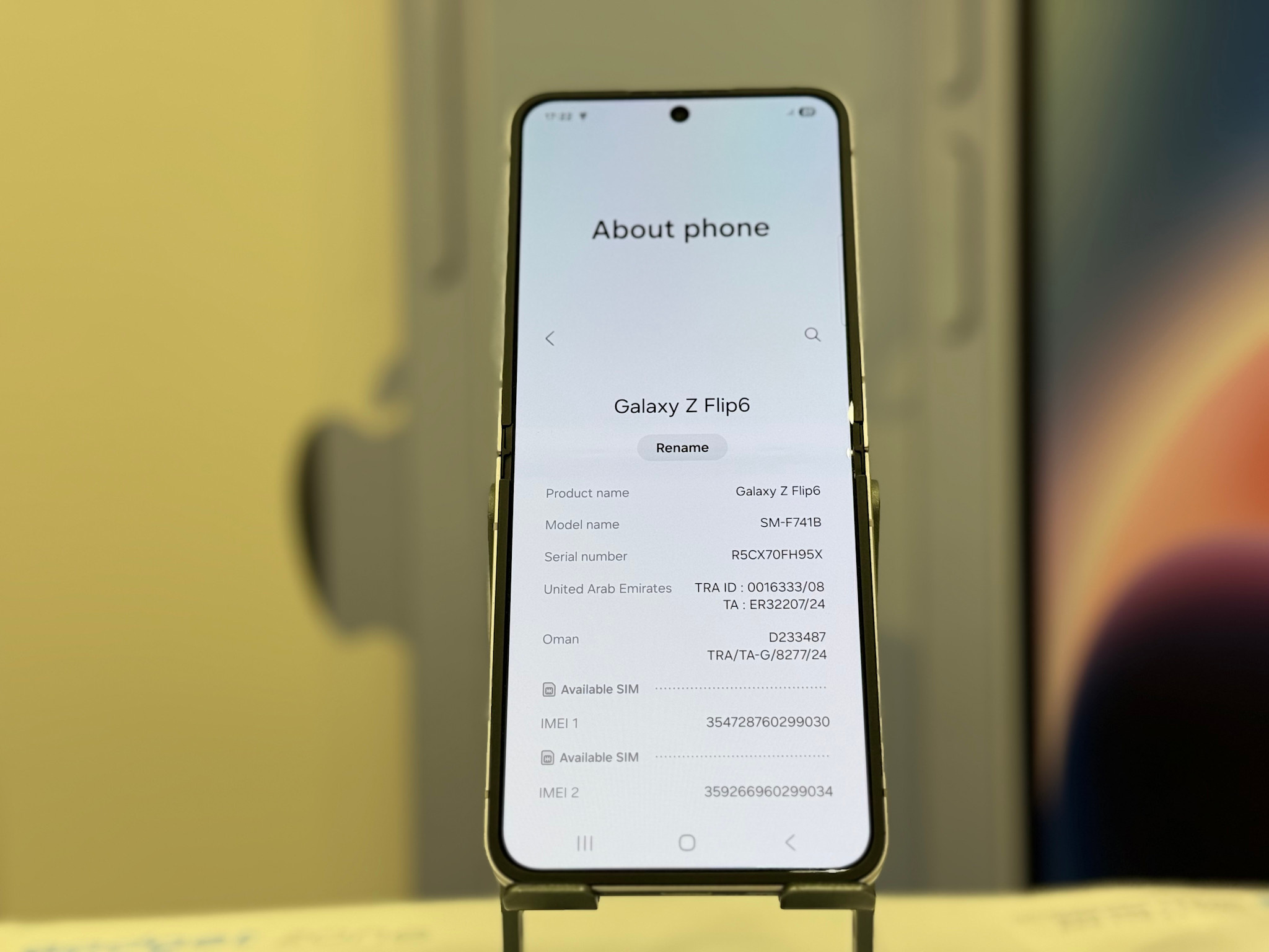 Samsung Galaxy Z Flip6 5G 512GB 12GB - Silver Shadow Used