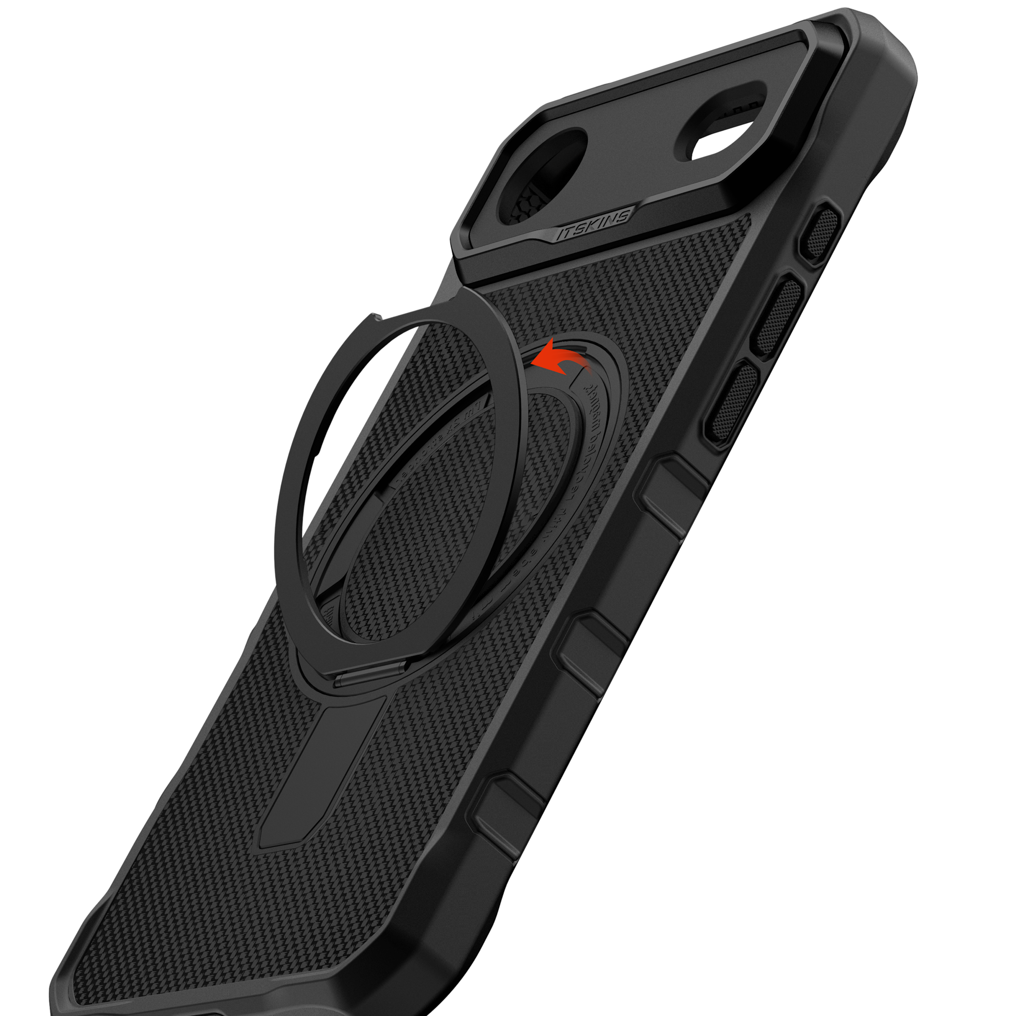 ITSKINS Supreme R Nylon Stand With MagSafe Case for Apple iPhone Air - Black