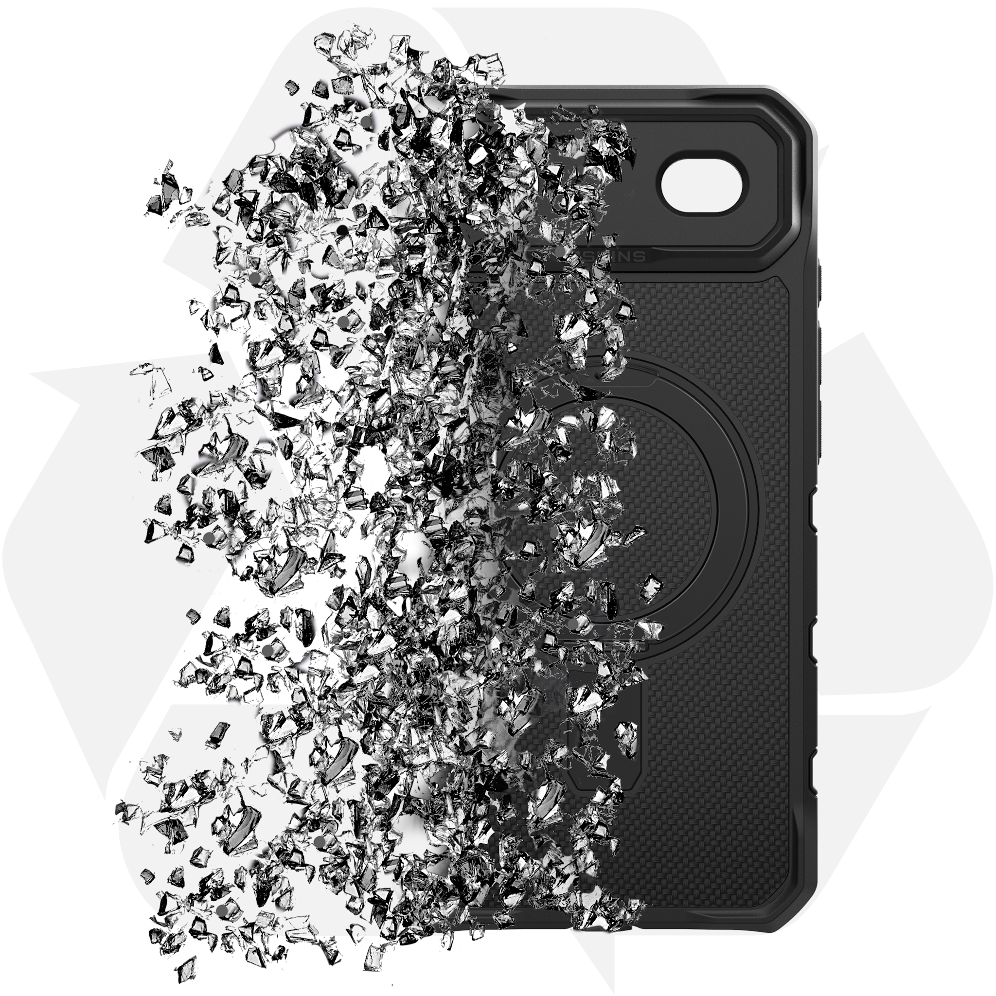 ITSKINS Supreme R Nylon Stand With MagSafe Case for Apple iPhone Air - Black