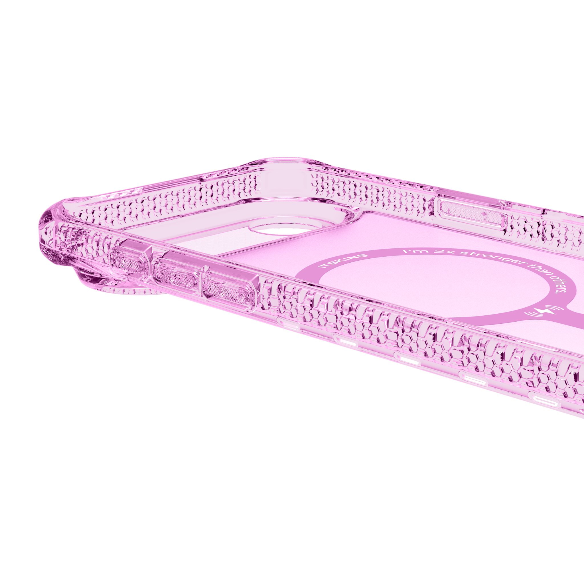 ITSKINS Hybrid R Vapor MagSafe Case for Apple iPhone Air - Light Pink
