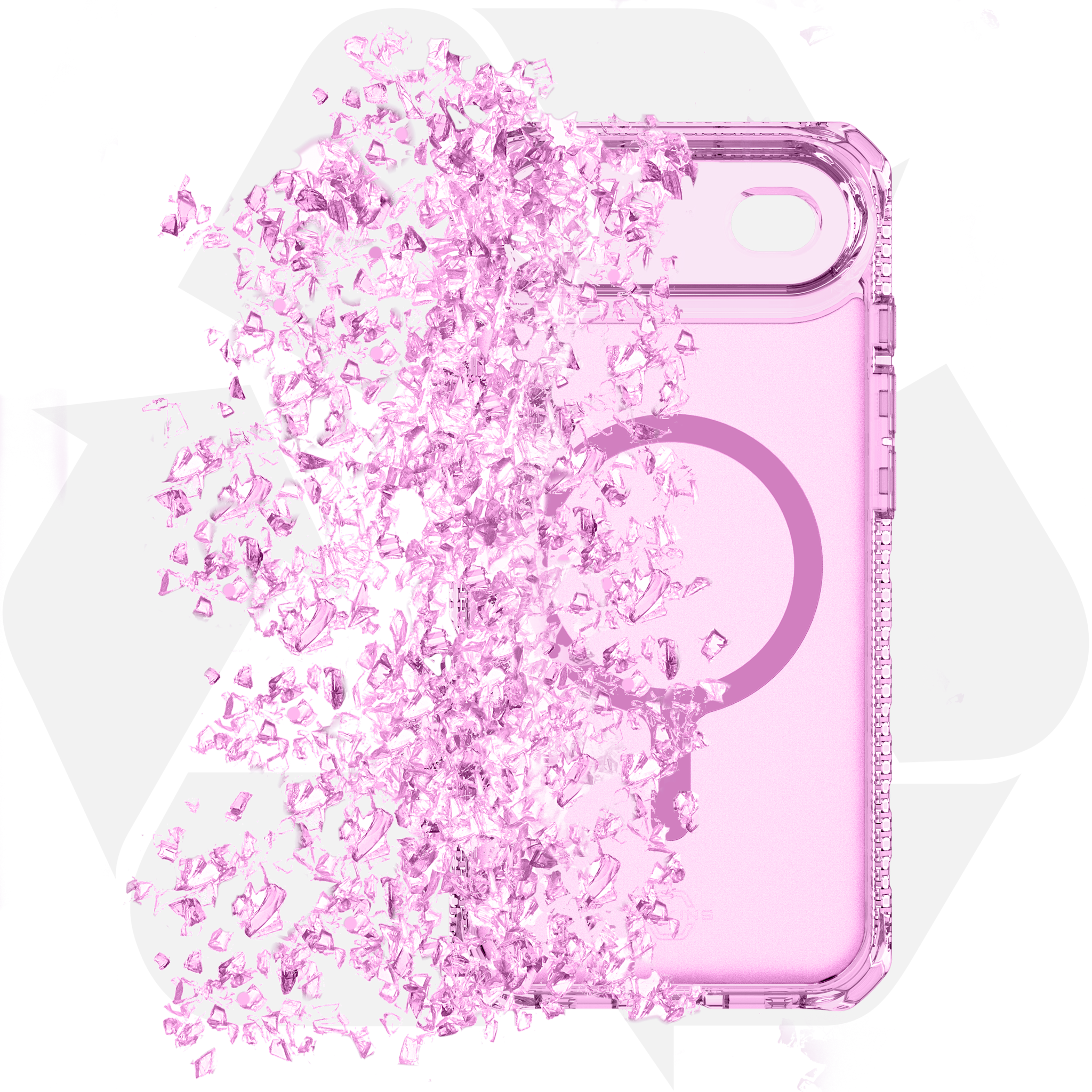 ITSKINS Hybrid R Vapor MagSafe Case for Apple iPhone Air - Light Pink