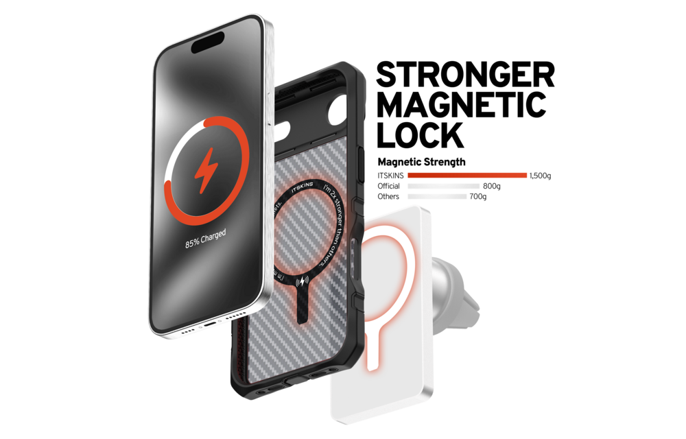 ITSKINS Supreme R Tek With Magsafe Case for Apple iPhone Air - Black