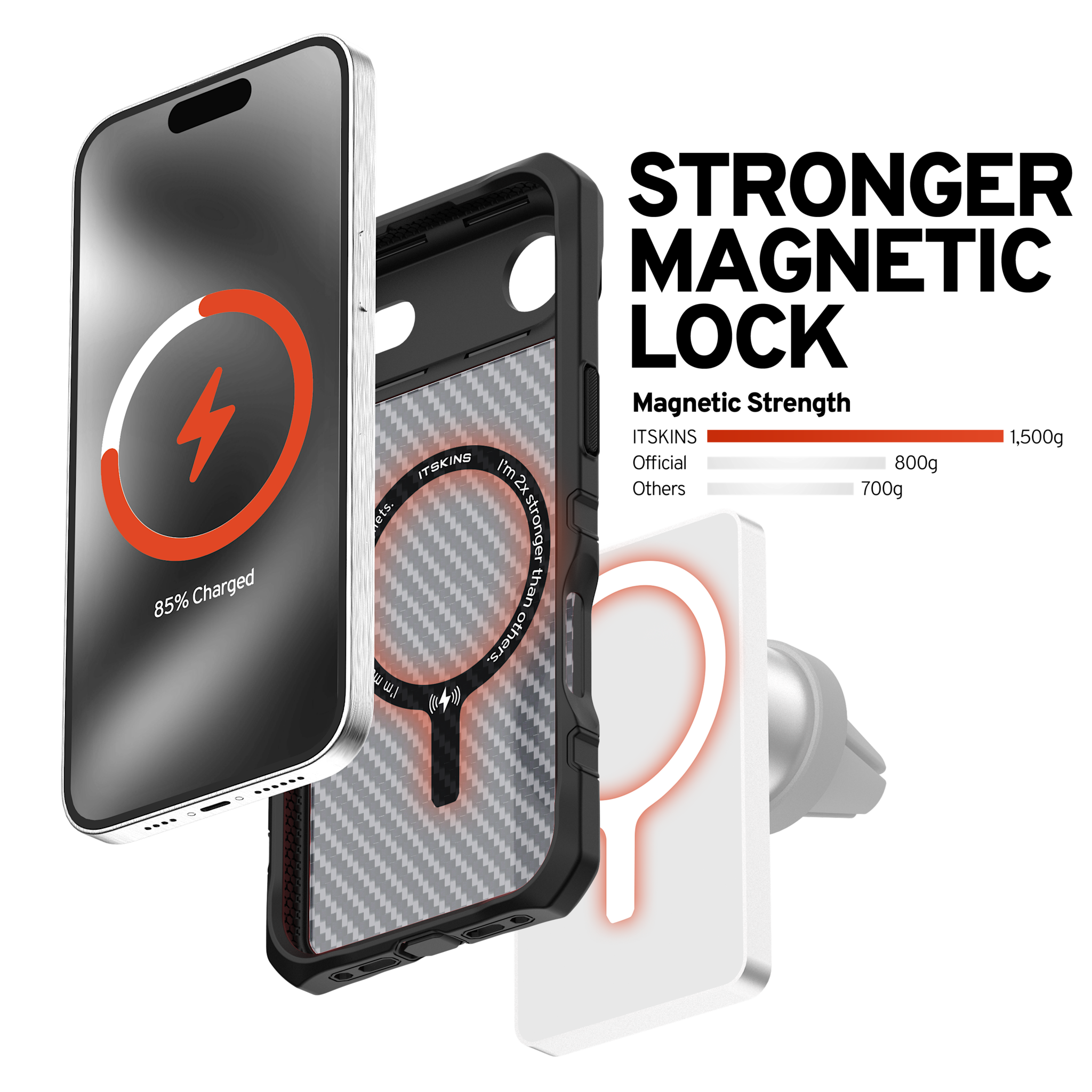 ITSKINS Supreme R Tek With Magsafe Case for Apple iPhone Air - Black