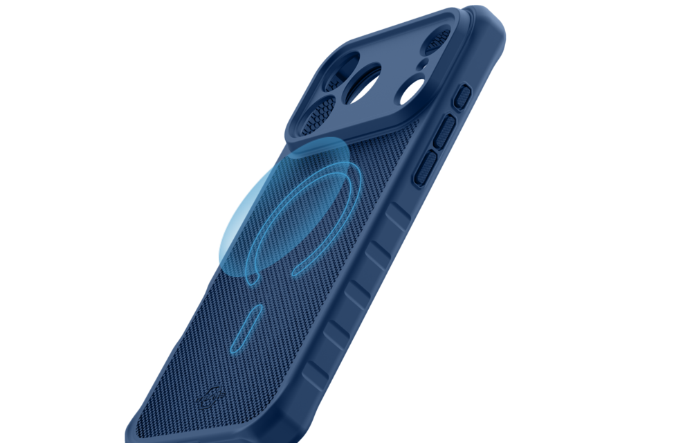 ITSKINS Hybrid R Nylon With MagSafe Case for Apple iPhone 17 Pro Max - Dark Blue