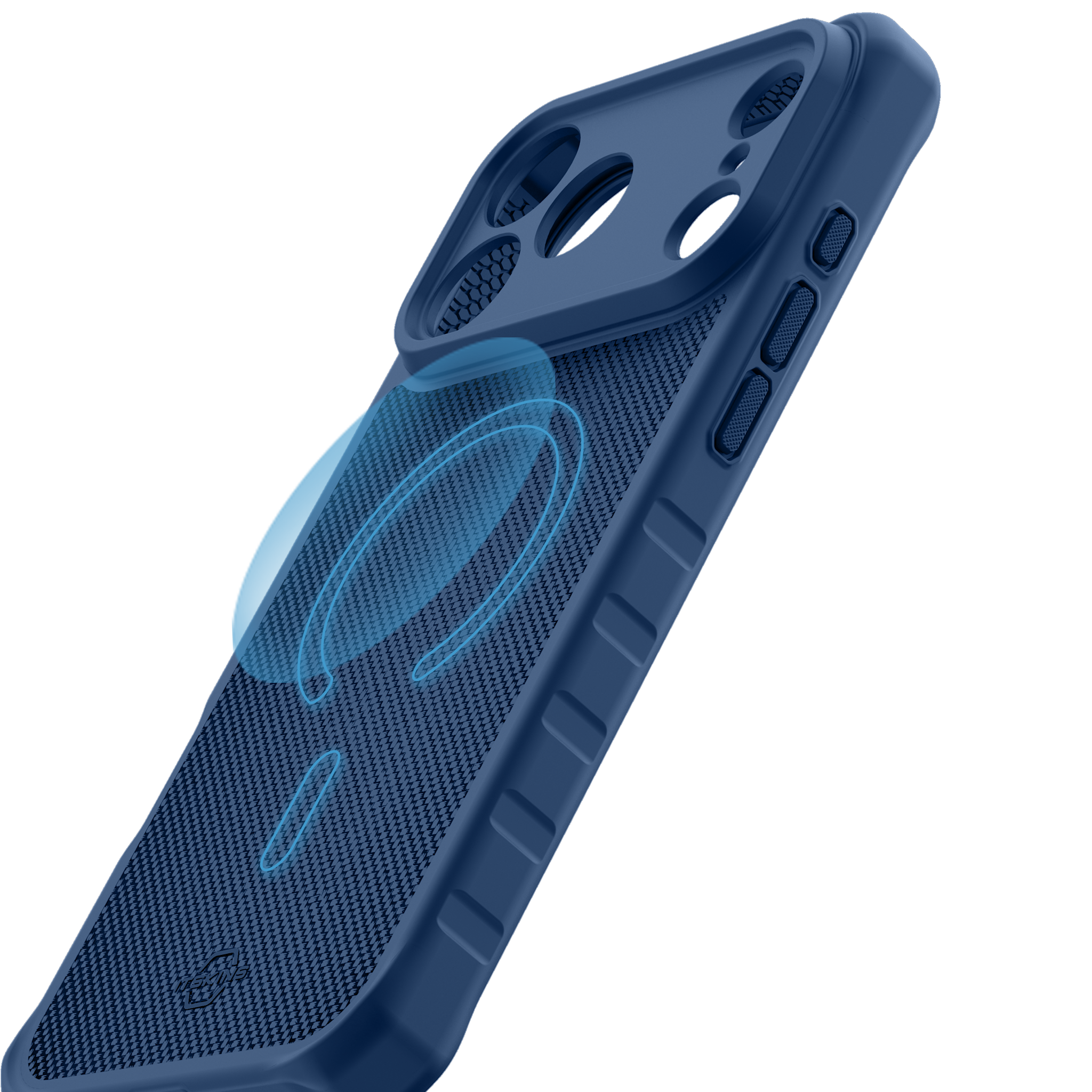 ITSKINS Hybrid R Nylon With MagSafe Case for Apple iPhone 17 Pro Max - Dark Blue