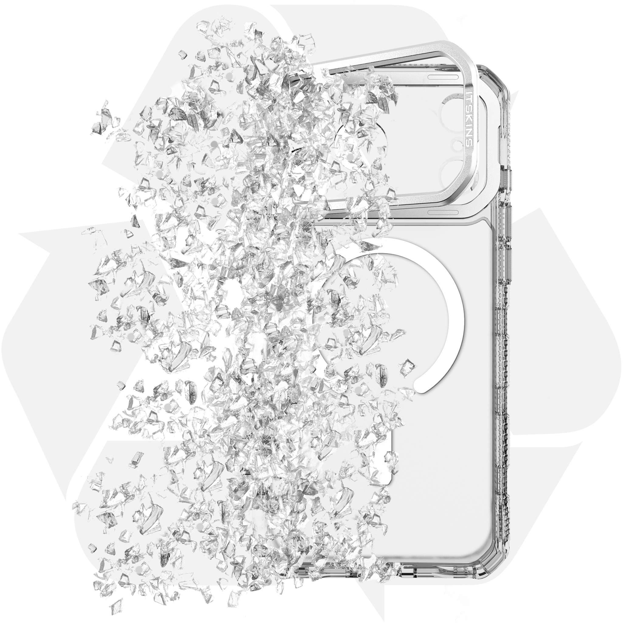 ITSKINS Suprem R Clear Stand with MagSafe Case for Apple iPhone 17 Pro Max - Transparent