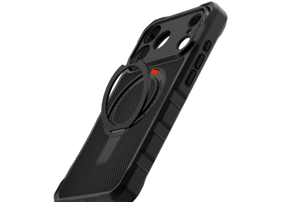 ITSKINS Supreme R Nylon Stand With Magsafe Case for Apple iPhone 17 Pro - Black