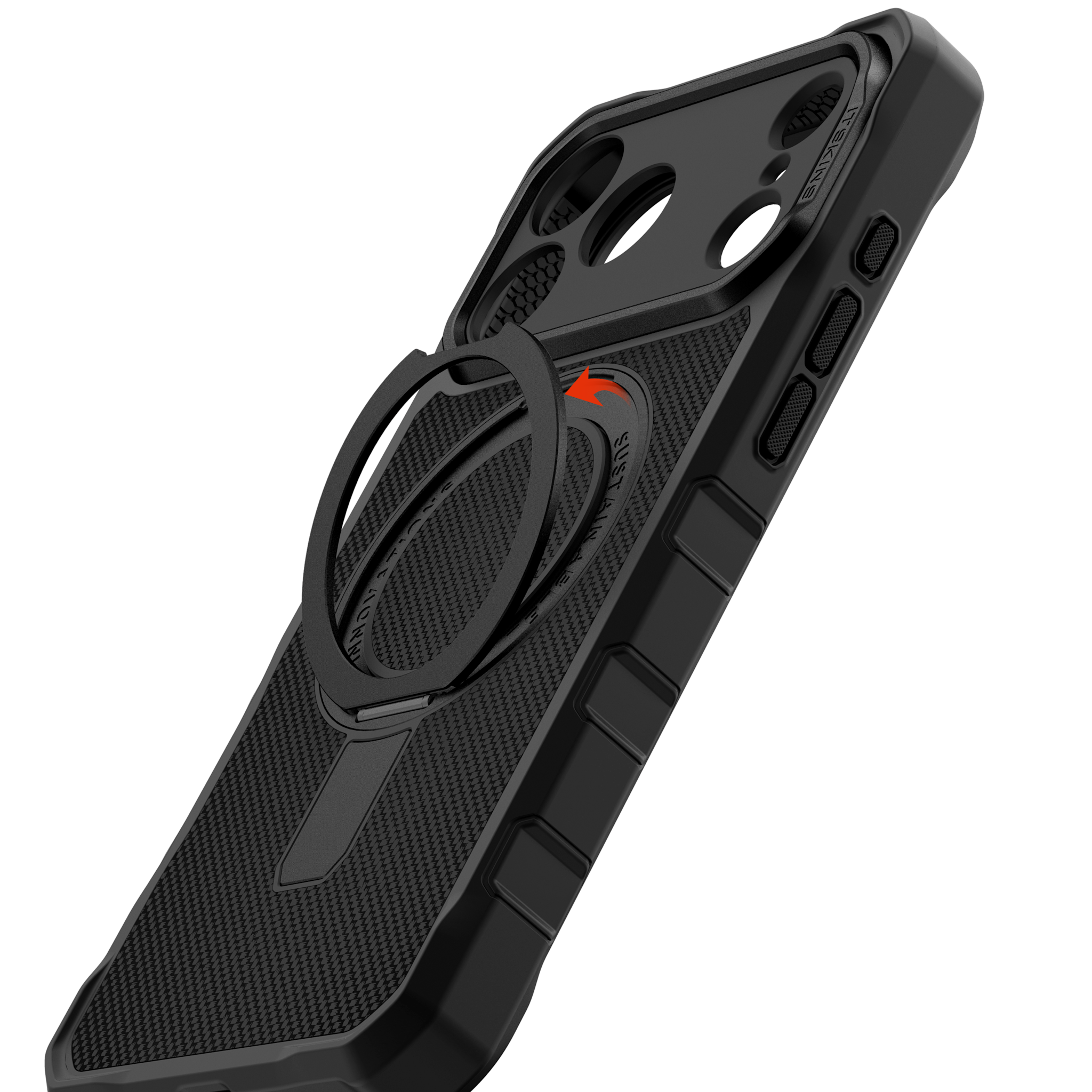 ITSKINS Supreme R Nylon Stand With Magsafe Case for Apple iPhone 17 Pro - Black