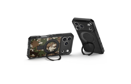 ITSKINS Supreme R Nylon Stand With Magsafe Case for Apple iPhone 17 Pro - Black