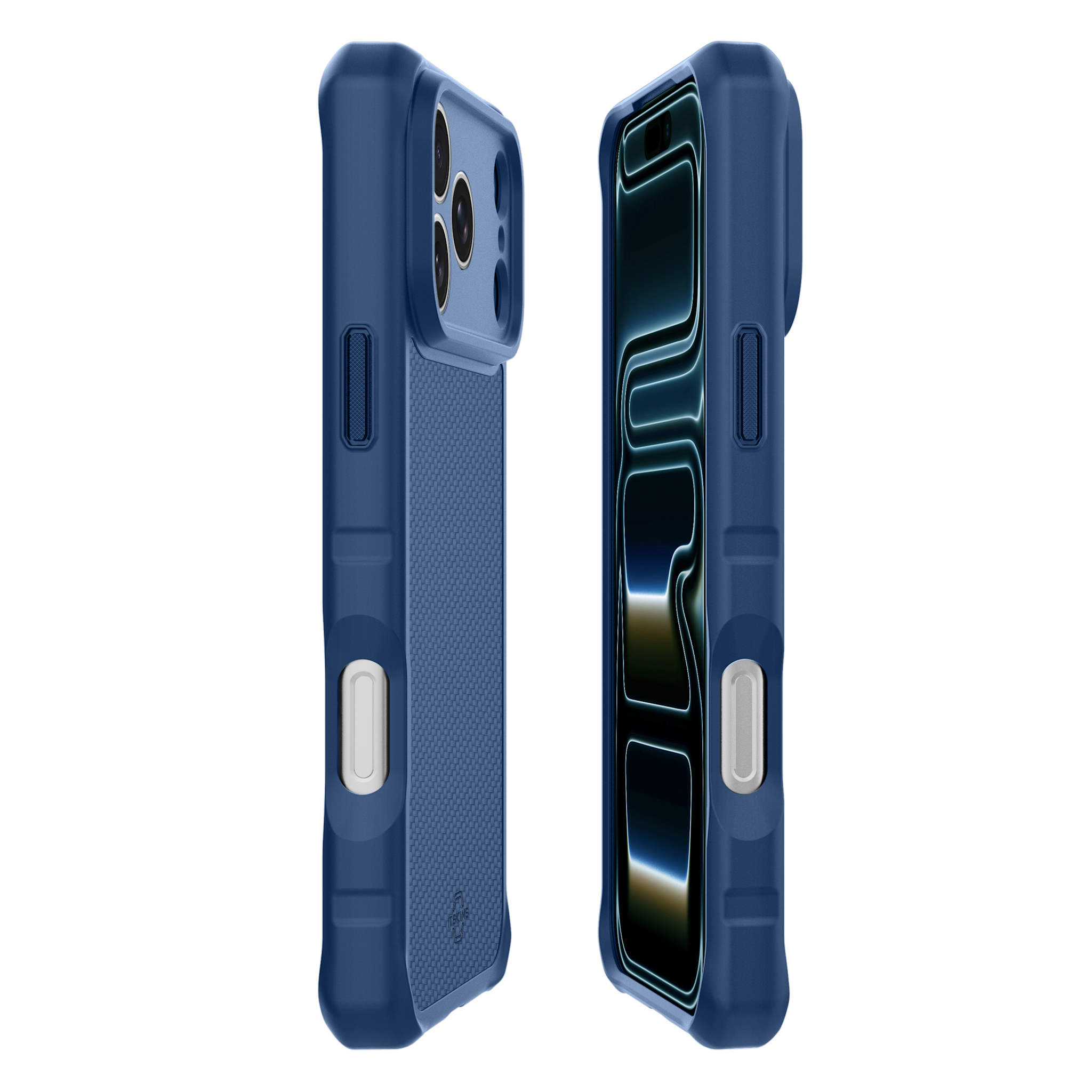 ITSKINS Hybrid R Nylon With MagSafe Case for Apple iPhone 17 Pro - Dark Blue