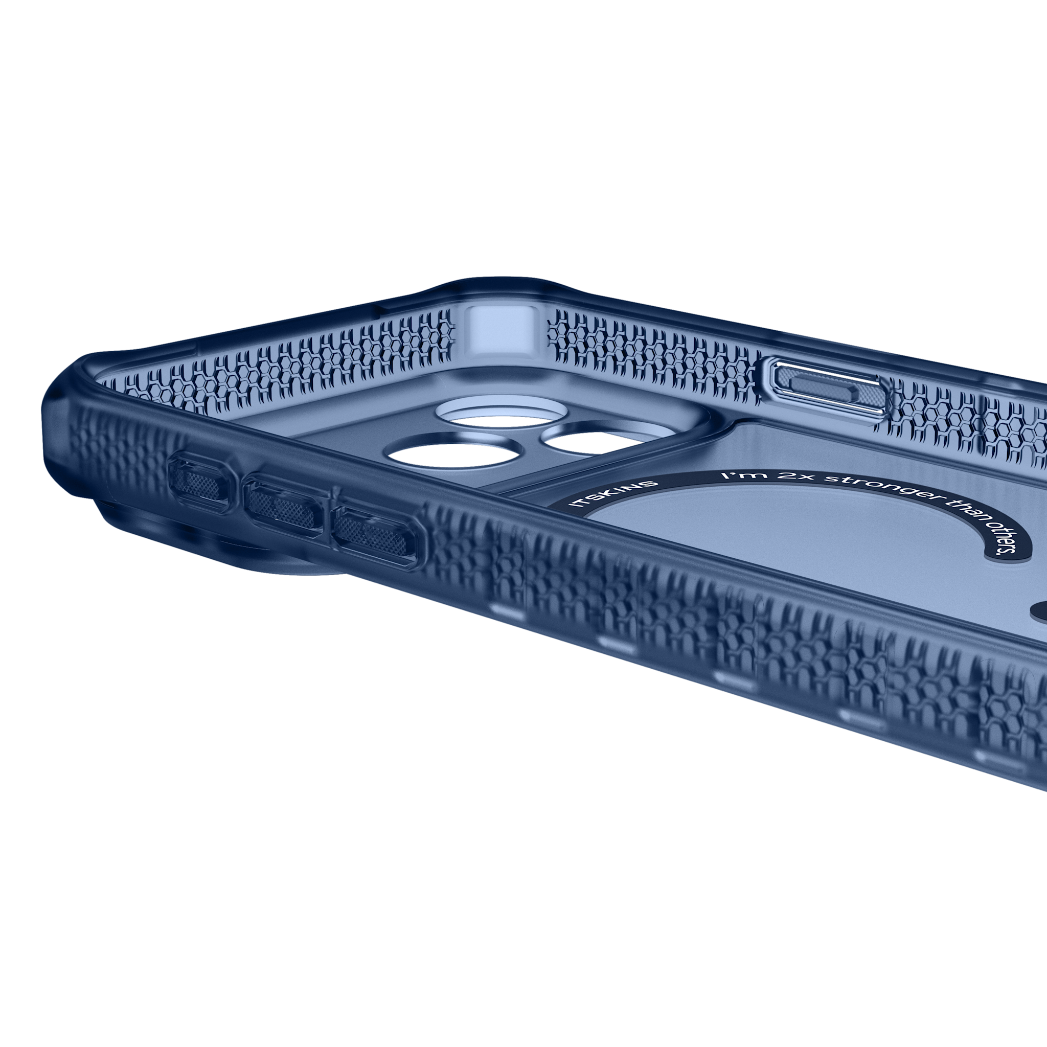 ITSKINS Hybrid R Frost With Magsafe Case for Apple iPhone 17 Pro - Navy Blue