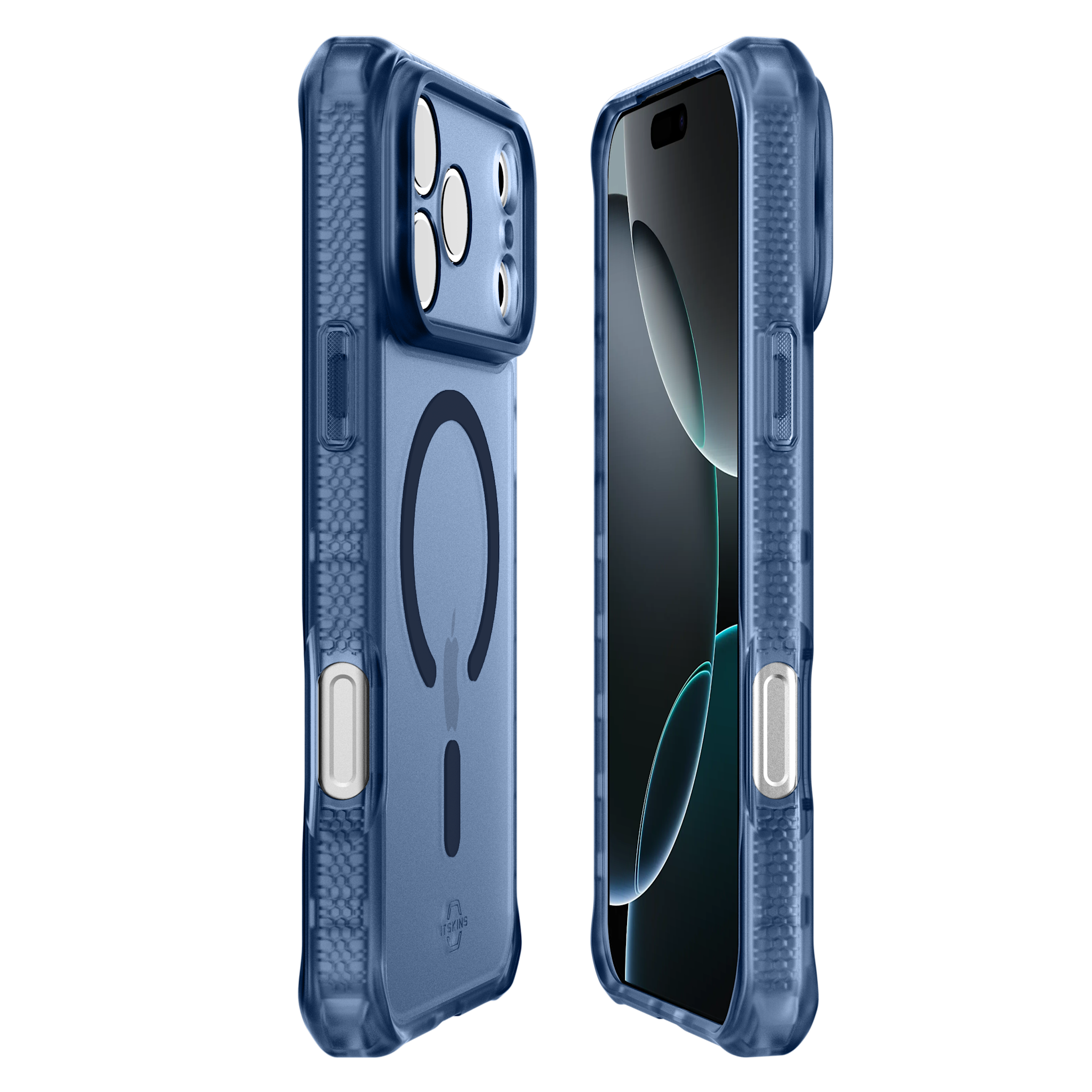 ITSKINS Hybrid R Frost With Magsafe Case for Apple iPhone 17 Pro - Navy Blue