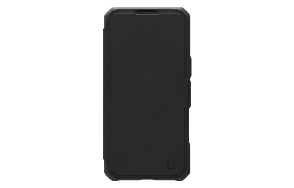 ITSKINS Hybrid R Leather Folio With MagSafe Case for Apple iPhone 17 Pro - Black