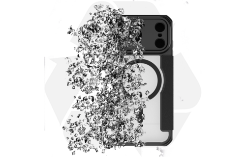 ITSKINS Hybrid R Leather Folio With MagSafe Case for Apple iPhone 17 Pro - Black