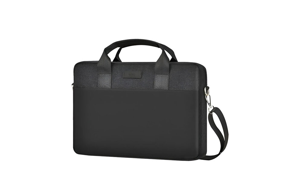 WiWU Minimalist Water-Resistant with Shoulder Strap Bag for Laptop and MacBook 13"/14" - Black