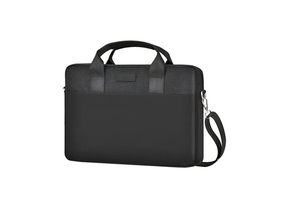 WiWU Minimalist Water-Resistant with Shoulder Strap Bag for Laptop and MacBook 13"/14" - Black