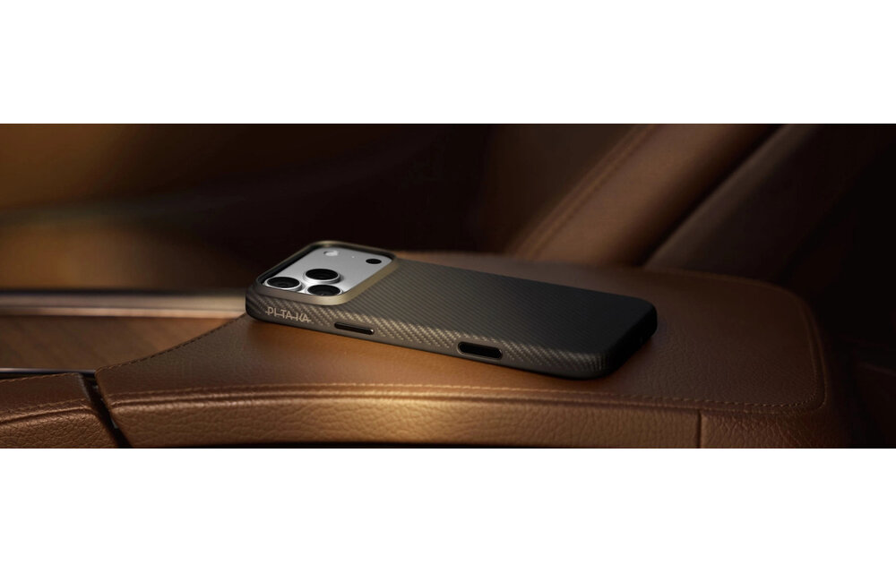 Pitaka Aramid UltraGuard Case for iPhone 18 Pro / 17 Pro - Black/Grey