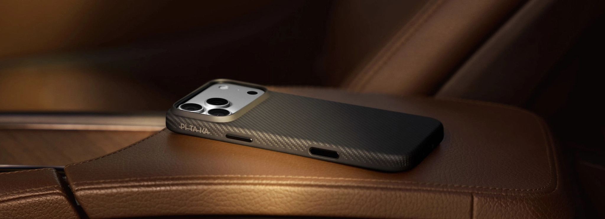 Pitaka Aramid UltraGuard Case for iPhone 18 Pro / 17 Pro - Black/Grey