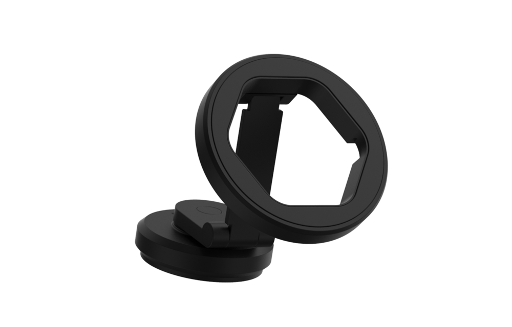 ITSKINS Hybrid Stick-On 360 Mount Plus Hexo MagSafe Wireless Charger - Black