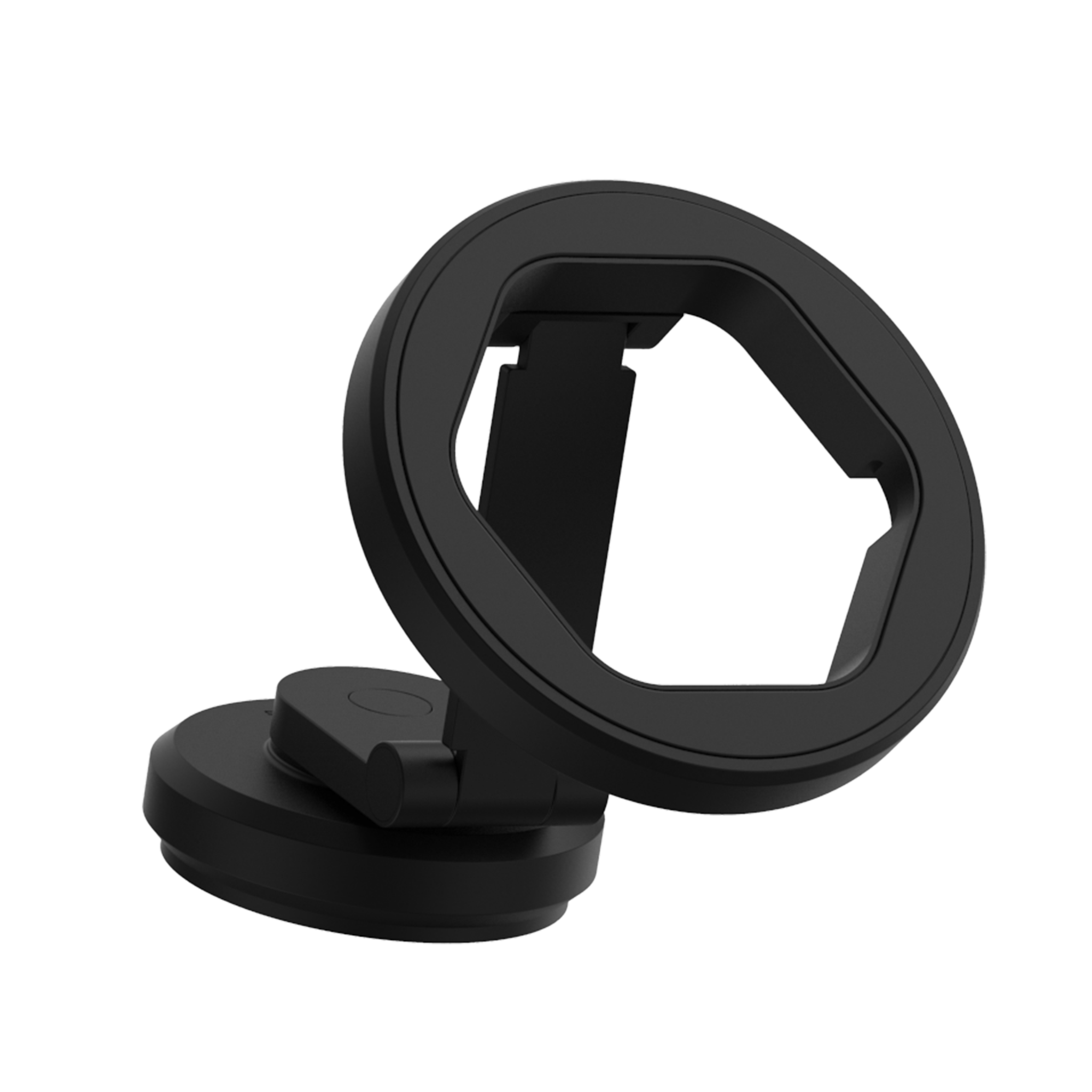 ITSKINS Hybrid Stick-On 360 Mount Plus Hexo MagSafe Wireless Charger - Black