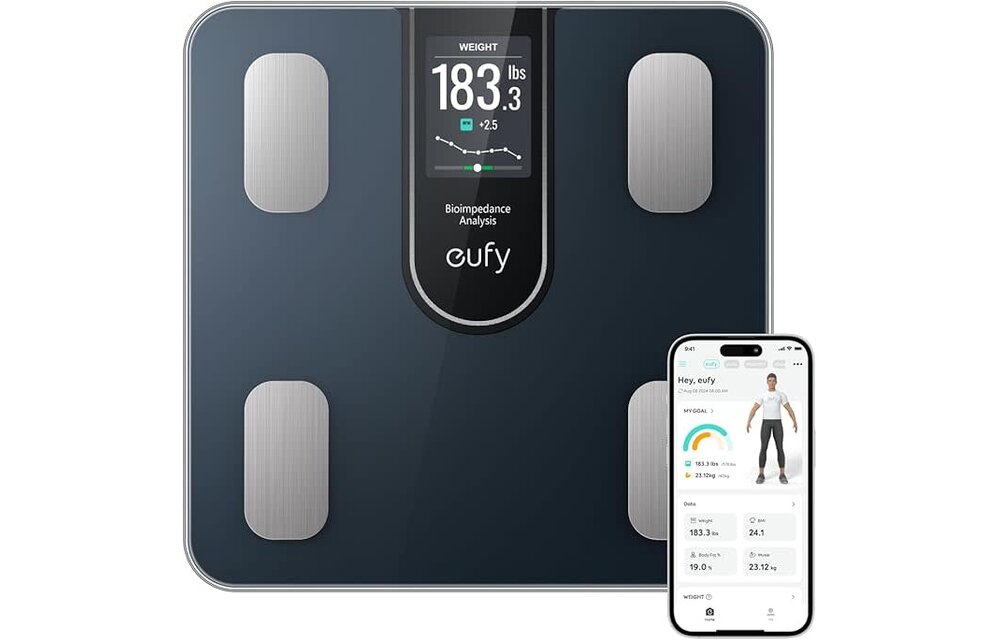 Eufy By Anker Bluetooth Smart Scale C20 - Black