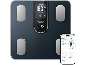 Eufy By Anker Bluetooth Smart Scale C20 - Black