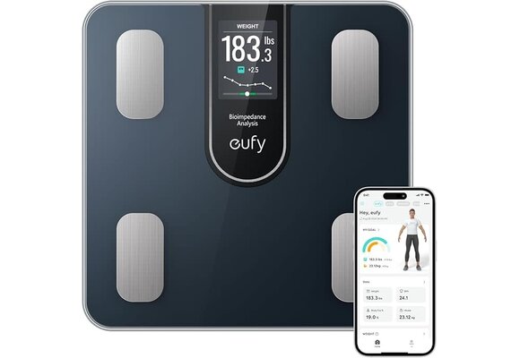 Eufy By Anker Bluetooth Smart Scale C20 - Black