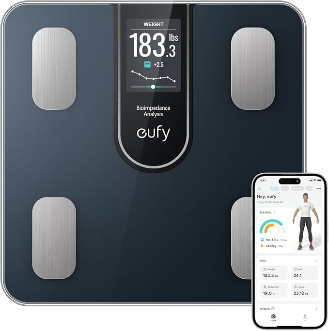 Eufy By Anker Bluetooth Smart Scale C20 - Black