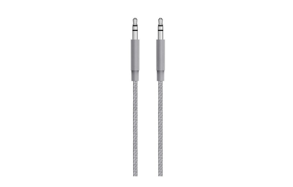 Melkin Aluminum Shell Aux Cable 3.5mm, 1.2m - GRAY