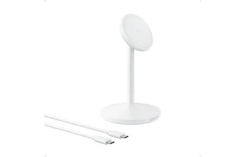 Anker MagGo MagSafe Wireless Charger Stand With USB-C Cable - White