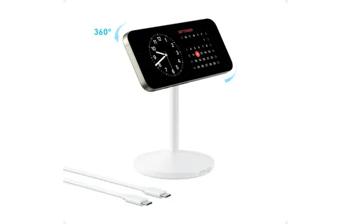 Anker MagGo MagSafe Wireless Charger Stand With USB-C Cable - White