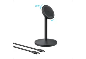 Anker MagGo MagSafe Wireless Charger Stand With USB-C Cable - Black