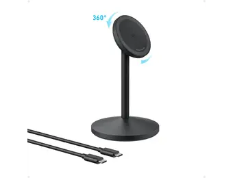Anker MagGo MagSafe Wireless Charger Stand With USB-C Cable - Black