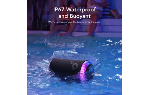 Soundcore By Anker Glow 360 Sound with Synchronized Light Show Portable Speaker - Black