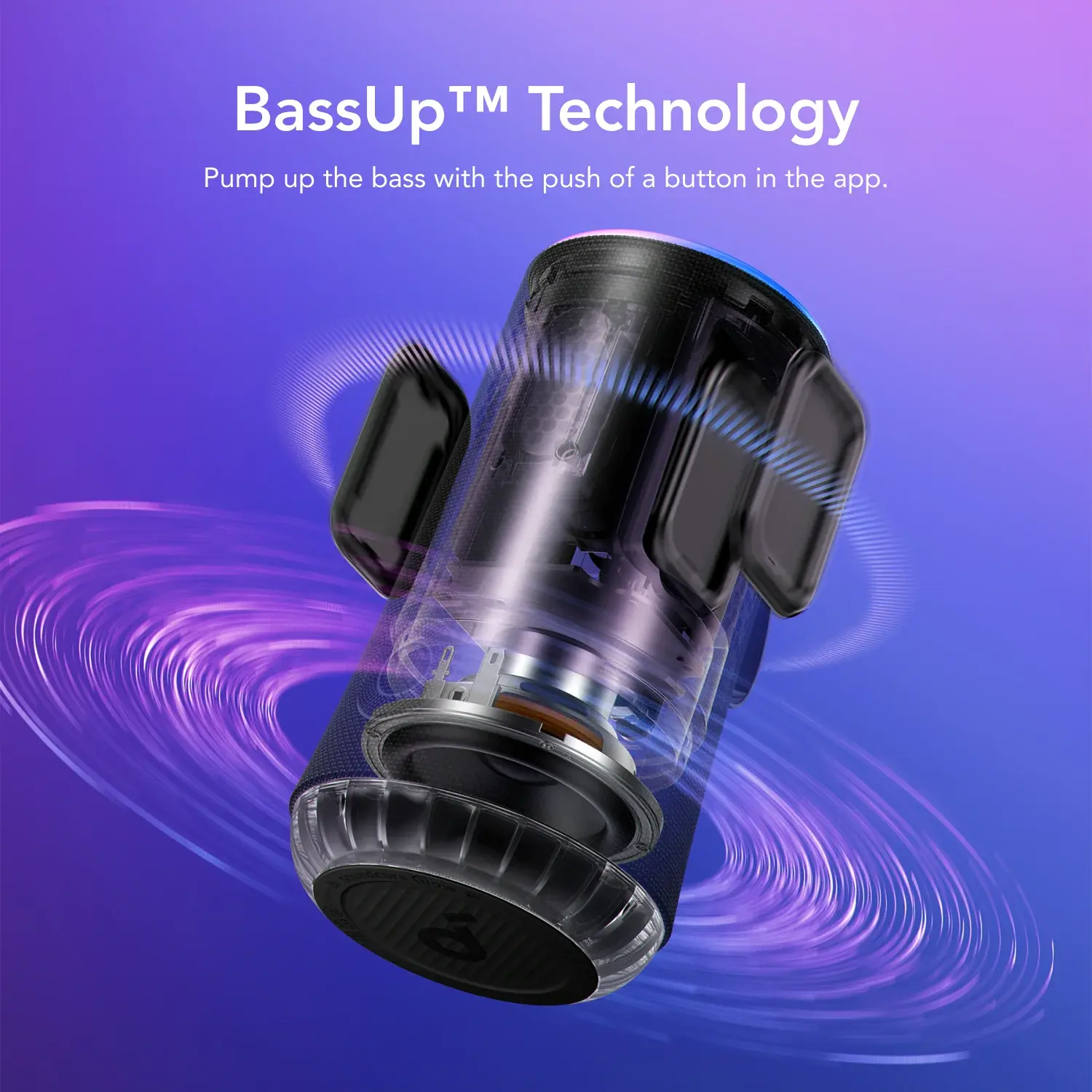 Soundcore By Anker Glow 360 Sound with Synchronized Light Show Portable Speaker - Black