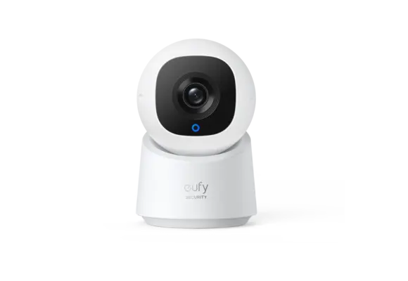 Eufy Security Indoor Cam C220 , 360° Pan and Tilt with 2K Clarity - White