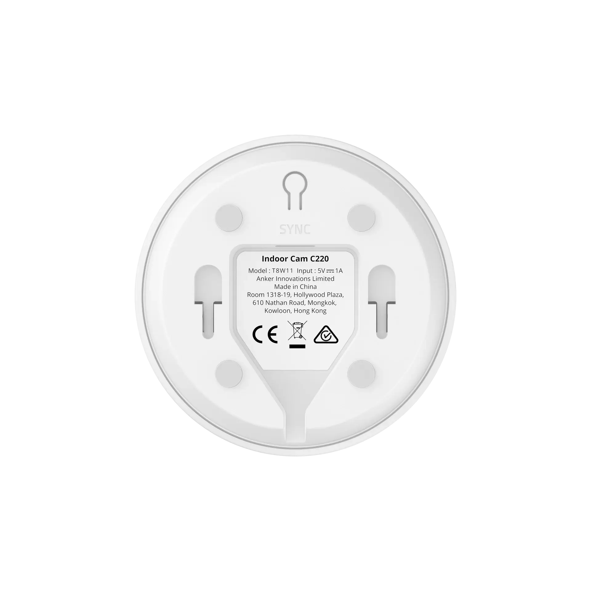 Eufy Security Indoor Cam C220 , 360° Pan and Tilt with 2K Clarity - White