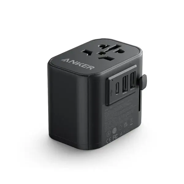 Anker 4-in-1 Global Travel Adapter USB-C 30W - Black