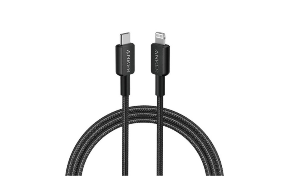 Anker USB-C to Lightning Cable Nylon Braided 6ft/1.8m - Black