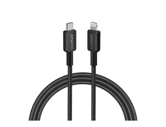 Anker USB-C to Lightning Cable Nylon Braided 6ft/1.8m - Black