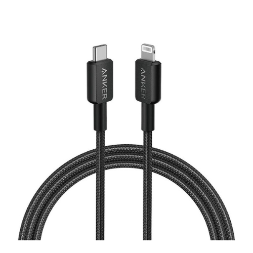 Anker USB-C to Lightning Cable Nylon Braided 6ft/1.8m - Black