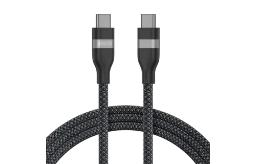 Anker USB-C to USB-C Cable 240W Upcycled Braided 6ft/1.8m - Black