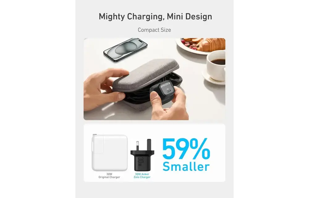 Anker Zolo Fast Charger USB-C 30W PD - Black