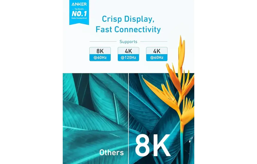 Anker Superior Defintion HDMI Cable 6ft, 8K - Black