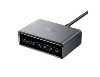 Anker Prime Multi Port Desktop Ultra Fast Charger 200W, 6 Ports, GaN - Black
