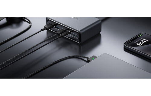 Anker Prime Multi Port Desktop Ultra Fast Charger 200W, 6 Ports, GaN - Black